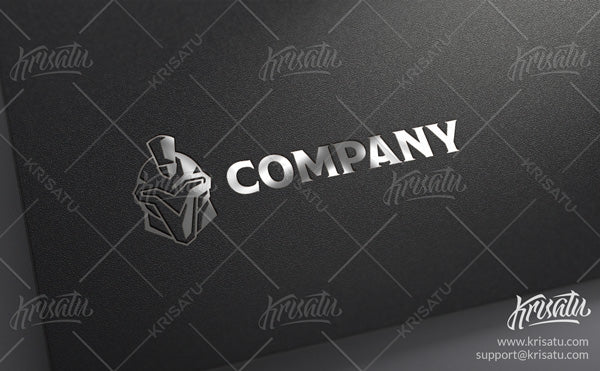 Armor Helmet Logo, BW