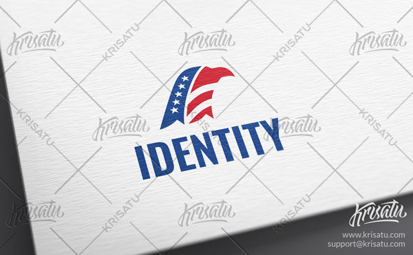 Eagle, USA Flag Logo