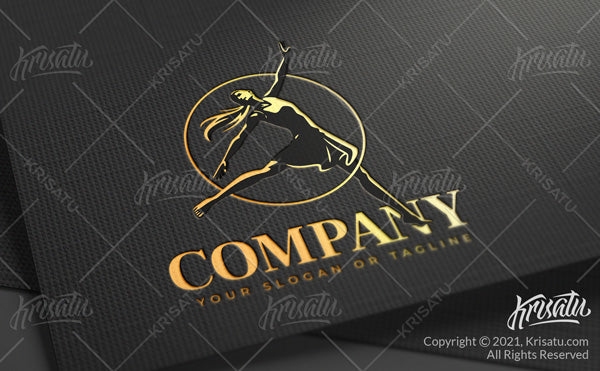 Elegant Logo, Gold on Black