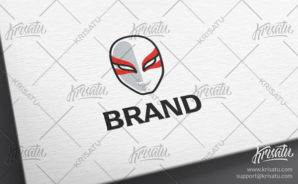 Japanese Kabuki Mask Logo