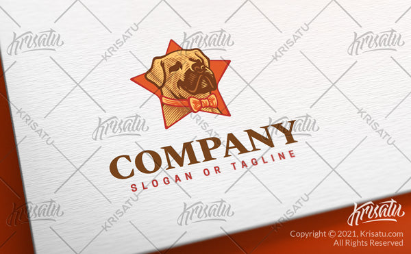 Bullmastiff Hand Drawn Logo