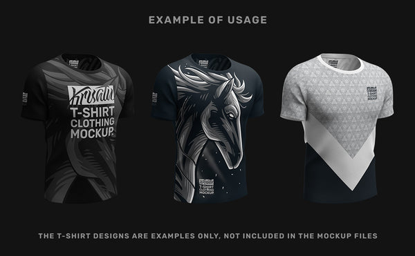 Front left t shirt mockup, print preview