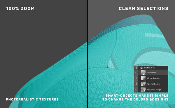 Left side t shirt mockup, detail preview