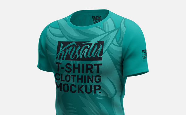 Front right tshirt mockup template, color preview