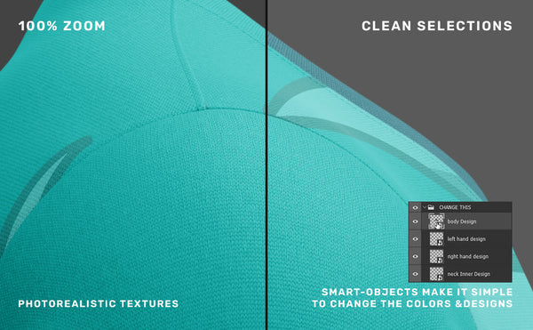 Right side tshirt mockup, detailed and crisp texture