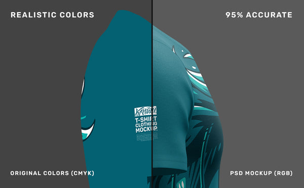 Right side tshirt mockup, color check