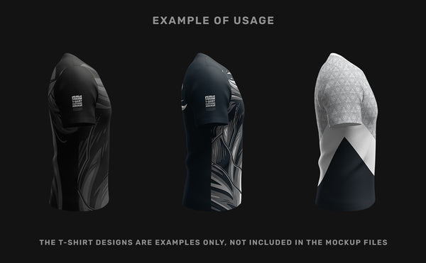 Right side tshirt mockup, screen printing preview