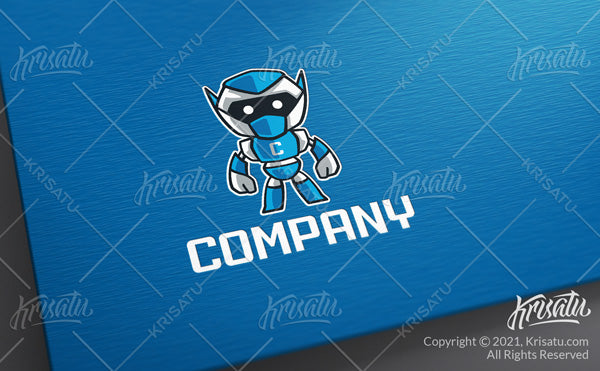 Robot mascot logo