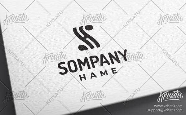 SH or HS Monogram Logo