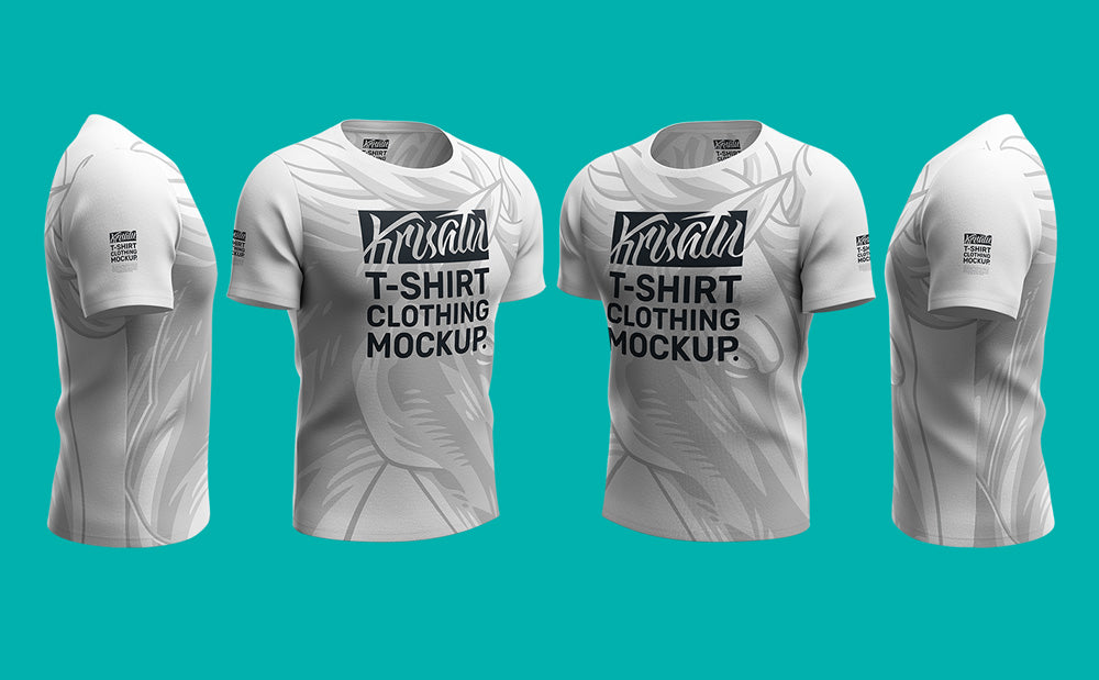 8 T Shirts PSD Clothing Mockup Bundle krisatu